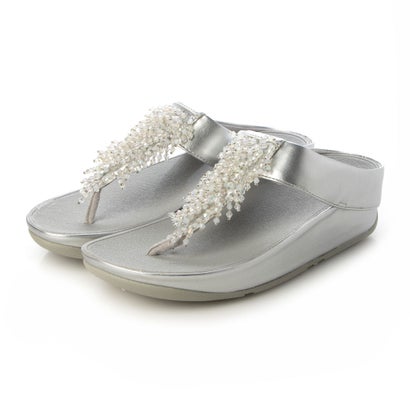 フィットフロップ fitflop トング ビーズフラワー （SILVER）