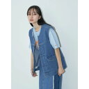 アースミュージックアンドエコロジー earth music ecology Lee×e.m.a.e DENIM VEST （インディゴ）