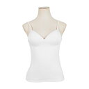 ジュリアブティック JULIA BOUTIQUE Vネックカップ付きキャミソールインナー/23113 (White)(4)