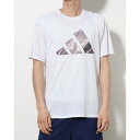 アディダス adidas メンズ 半袖機能Tシャツ M HIIT グラフィック Tシャツ IB7921 (ホワイト/ブラック)