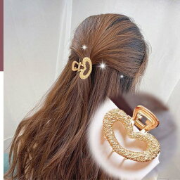 ショッピングゴー shoppinggo ヘアクリップ バンスクリップ シンプル レディース ヘアアクセサリー 髪飾り ミニサイズ 髪留め （ハート）