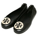 トリーバーチ TORY BURCH バレエシューズ フラットシューズ ミニー 折りたたみ可 ブラック ゴールド レディース TORY BURCH 50393 013 （ブラック）