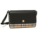 バーバリー BURBERRY ショルダーバッグ ハンプシャー ブラック レディース BURBERRY 8065481 A1189 （マルチカラー）