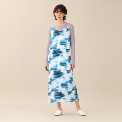 インディヴィ ギャレスト INDIVI GALLEST 【ストラップ調整可】デジタルプリントキャミワンピース （ライトブルー(191)）