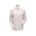 トーキョーシャツ TOKYO SHIRTS 形態安定 レギュラー衿 七分袖 レディースシャツ (ピンク)