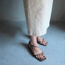 ミレム mirem Asymmetry cross sandals (CACAO)