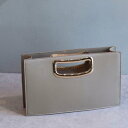 ミレム mirem Box clutch bag (BEIGE)