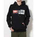 ディーゼル DIESEL ロゴプリントパーカー （BLACK）