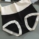 ショッピングゴー shoppinggo ショーツ シームレス ハイウエストレディース プレーンショーツ 下着 女性 【返品不可商品】 (ブラック)(4)