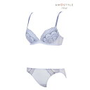 アモスタイル バイ トリンプ AMOSTYLE BY Triumph デイリーAMOSTYLE 寄せブラ ブラ&ショーツセット ロマンティックトリム 504 B...