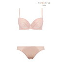 アモスタイル バイ トリンプ AMOSTYLE BY Triumph エントリーコレクション ブラ&ショーツセット ロマンテックレース 505 Eカップ 【返品不可商品】 (ピンク)