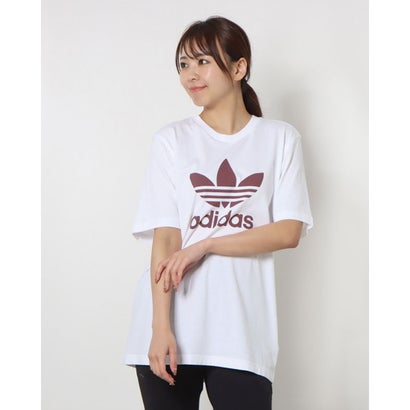 アディダス adidas TREFOIL T-SHIRT CW0709 CW0710 （WHITE×RED）