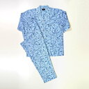 アダバット リラックスウェア アンダーウェア adabat RELAX WEAR / UNDER WEAR 長袖布帛テーラードカラーパジャマ (ブルー)