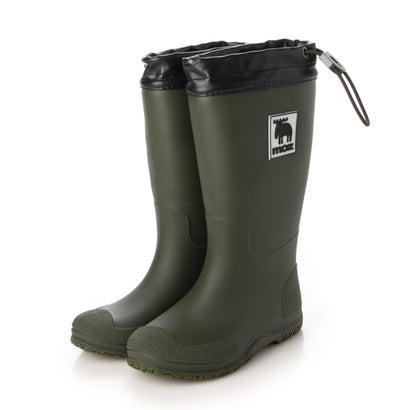 モズ moz フード付きパッカブルレインブーツ 008316 （カーキ）