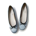 シックス CHICS スクエアトゥバレエシューズ (BLU)(4)