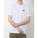 アディダス adidas メンズ 半袖機能Tシャツ M TR-ES BASE Tシャツ IC7430 (ホワイト/ブラック)