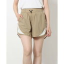 ナージージャパン NERGY JAPAN レディース フィットネス ショートパンツ ライン配色ランパンツ_ NJS63010 (ベージュ)(4)