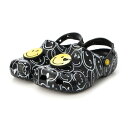 クロックス crocs クロッグサンダル クラシック 2022 スマイリー クロッグ 207971-0C4 （Black/Multi）