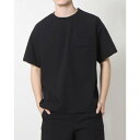 ゲス GUESS Stretch Sleeve Logo Tee (BLK) ロゴTシャツ