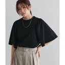 マーベラス バイ ピエロ marvelous by Pierrot ギャザースリーブTシャツ (ブラック)