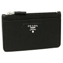 プラダ 財布（メンズ） プラダ PRADA カードケース コインケース ダイノ ブラック メンズ PRADA 2MC084 2BBE F0002 （ブラック）