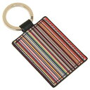 ポールスミス Paul Smith キーリング キーホルダー マルチストライプ ブラック メンズ レディース Paul Smith M1A4780 BMULTI 79 (マルチカラー)(4)