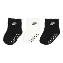 ナイキ NIKE ジュニア ソックス CORE FUTURA INFANT/TODDLER ANKLE NO SLIP 3PK MN0050 （Black）