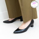 ラウナレア Launa lea 【レイン対応】チャンキーヒールパンプス(R9486) (ブラック)
