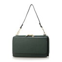 <ロングセラー>カシュカシュ cache cache WEB限定カラーコンビウォレットショルダーバッグ (GN)