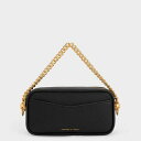 Cayce ケイシー ボクシークロスボディバッグ (Black)