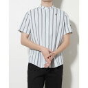 ルコックスポルティフ ゴルフ le coq spotif golf メンズ シアサッカーストライプ半袖シャツ QGMVJA18 (グレー)