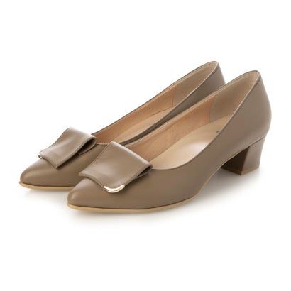 エイゾー EIZO 防水レザースクエアモチーフパンプス （OK-C）