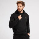 ゲス GUESS Logo Hooded Sweatshirt (JBLK) パーカー