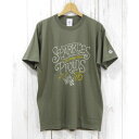 ジェーイーモーガン JEMORGAN SparkiesProudsヴィンテージプリント袖ワッペンTシャツ （カーキ）