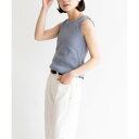 ヴィータフェリーチェ VitaFelice リブタンクトップ (BLUEGRAY)