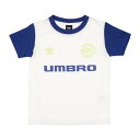 アンブロ UMBRO ジュニア サッカー/フットサル 半袖シャツ JRプラクテイスシヤツ UUJVJA60AP (ホワイト)