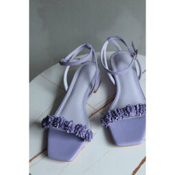 ミレム mirem Flower flat sandals （PURPLE）