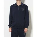 ゲス GUESS Half Zip-Up Sweatshirt (NVY)