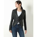 QX GUESS Shayna Drape Leather Jacket iJBLKj