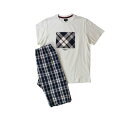 ニューヨーカー ホーム NEWYORKER HOME 半袖ヘンリーネックパジャマ (シロ)