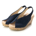 ビーシーカンパニー B.C.COMPANY Lirio blanco 美脚Vカット ウェッジソールサンダル (NV-S)