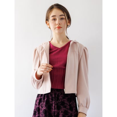 カールパークレーン KarLParkLane ポンチ フード付ジップアップパーカー （ピンク）