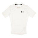 アンダーアーマー UNDER ARMOUR メンズ フィットネス 半袖コンプレッションインナー UA HG ARMOUR COMP SS 1361518 (White / / Black)