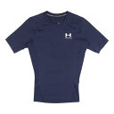 アンダーアーマー UNDER ARMOUR メンズ フィットネス 半袖コンプレッションインナー UA HG ARMOUR COMP SS 1361518 (Midnight Navy / / White)