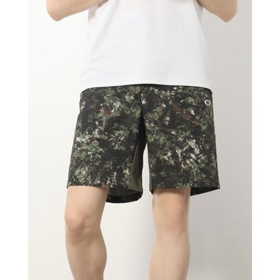 オークリー OAKLEY メンズ クロスハーフパンツ ENHANCE MOBILITY SHORTS 9INCH4.0 FOA405229 （GREEN PRINT）