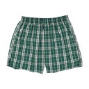アクアスキュータム Aquascutum トランクス/チェックA【返品不可商品】 (グリーン)