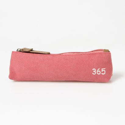 ラフィール LAFIEL 帆布ロゴ刺繍スリムポーチ （レッド）