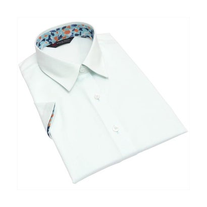 トーキョーシャツ TOKYO SHIRTS 形態安定 レギュラー衿 半袖 レディースシャツ （ライトグリーン）