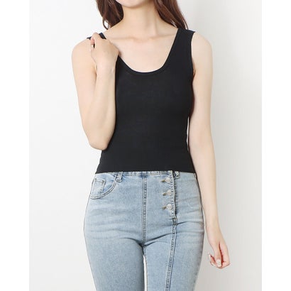 スタイルブロック STYLEBLOCK シンプルタンクトップ （ブラック）