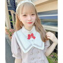 ロジータ ROJITA 推しカラーリボン付ハートパールブローチ (レッド)